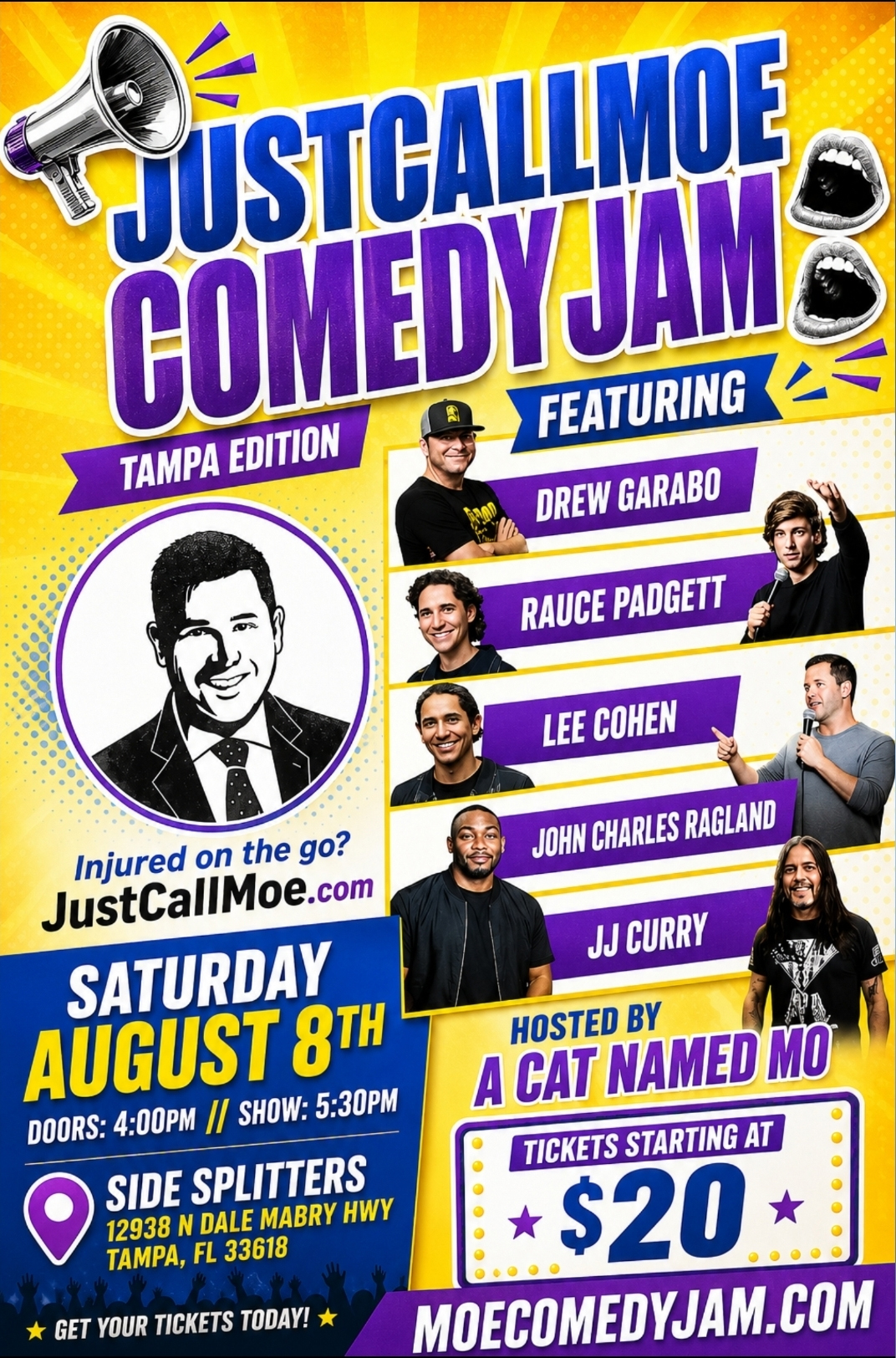 JustCallMoe Comedy Jam Tampa Edition